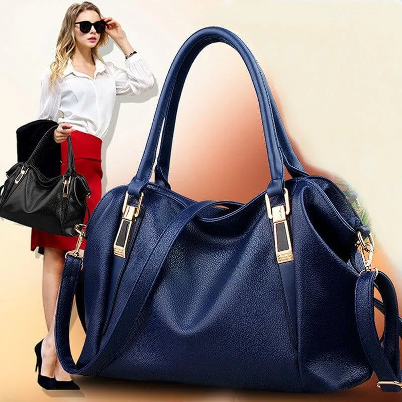 Women's korean soft leather large-capacity versatile shoulder bag