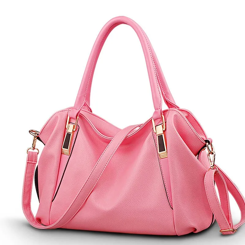 Women's korean soft leather large-capacity versatile shoulder bag